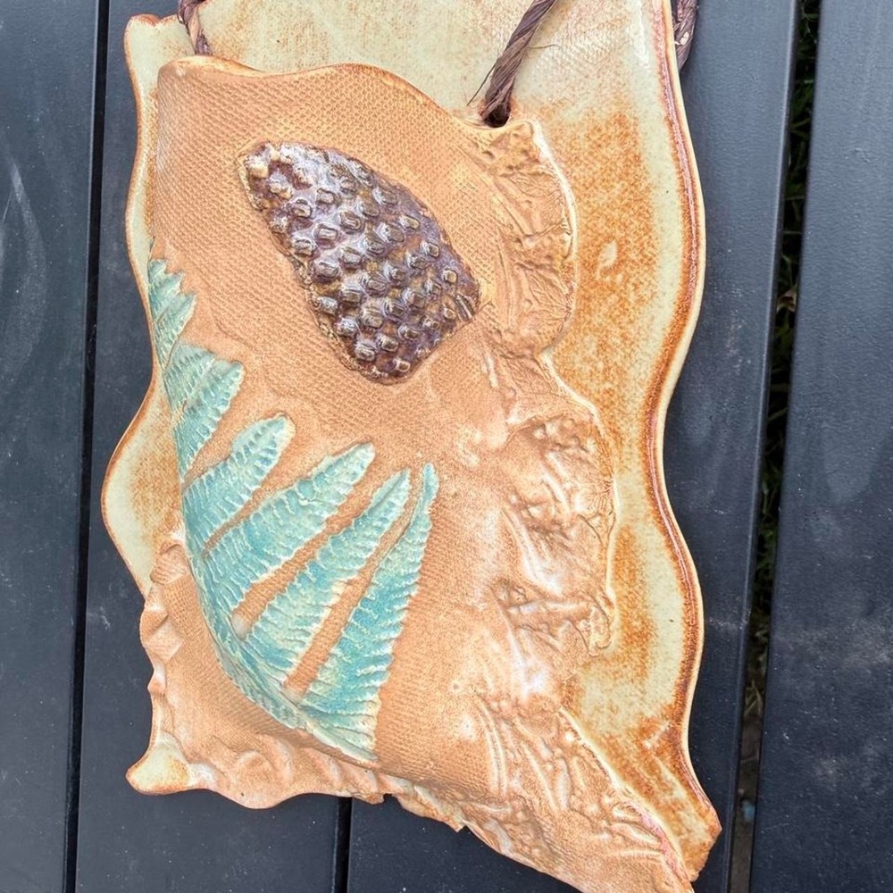 Beautiful handmade artisan ceramic wall pocket